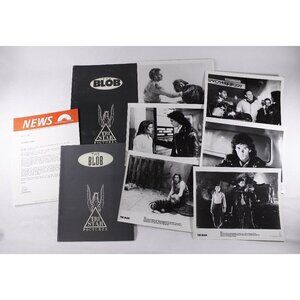 1988 THE BLOB Movie press kit + 6 photos, vintage 1980s horror sci-fi movie